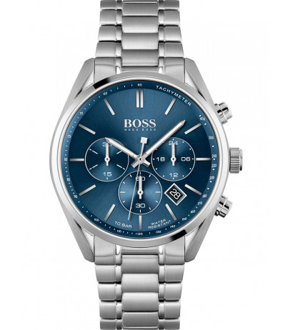 hugo boss watch silver blue face