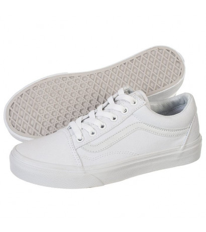 old skool vans triple white