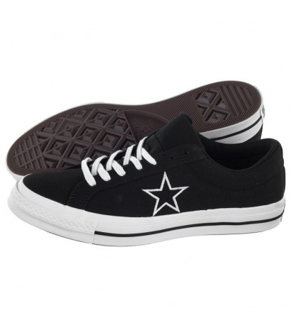 black and white one star converse