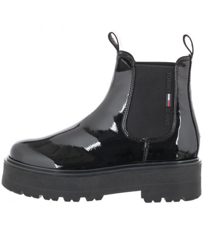 tommy hilfiger patent leather boots