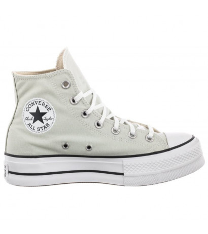 silver and white converse