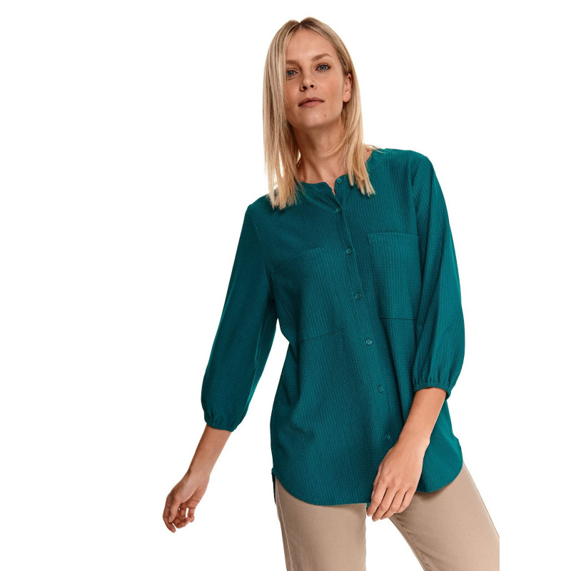 emerald green long sleeve top