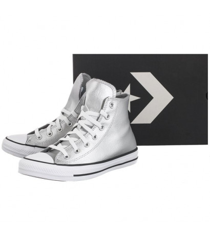 white and silver converse