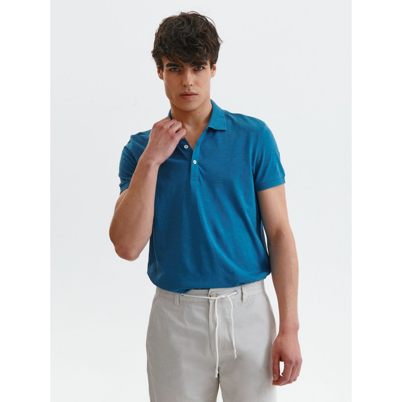 button up polo top