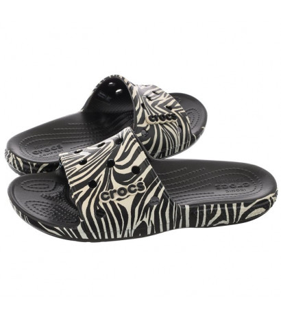 black zebra crocs