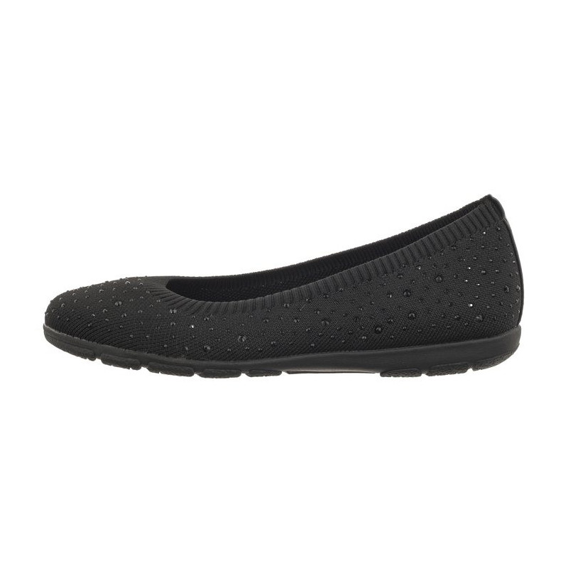 Caprice Czarne 9-22107-42 035 Black Knit  (CP397-a) bateliai