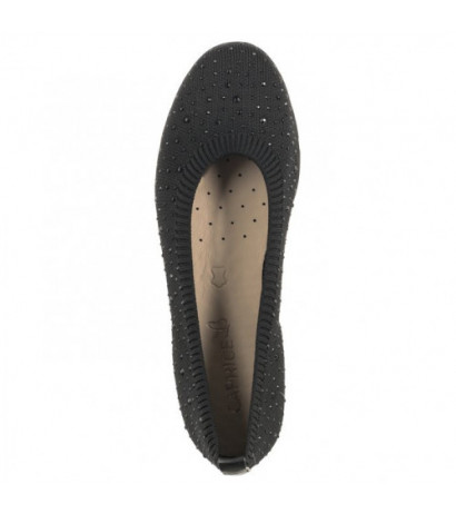 Caprice Czarne 9-22107-42 035 Black Knit  (CP397-a) bateliai