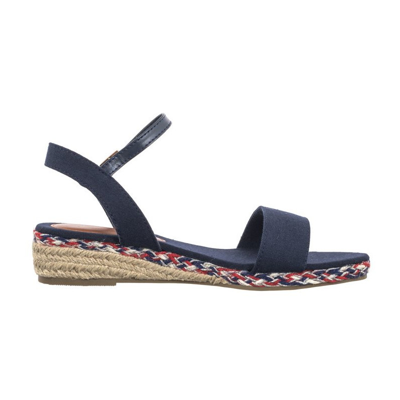 Tommy Hilfiger Rope Wedge Sandal T3A7-33283-1703 800 Blue (TH1077-a) batai