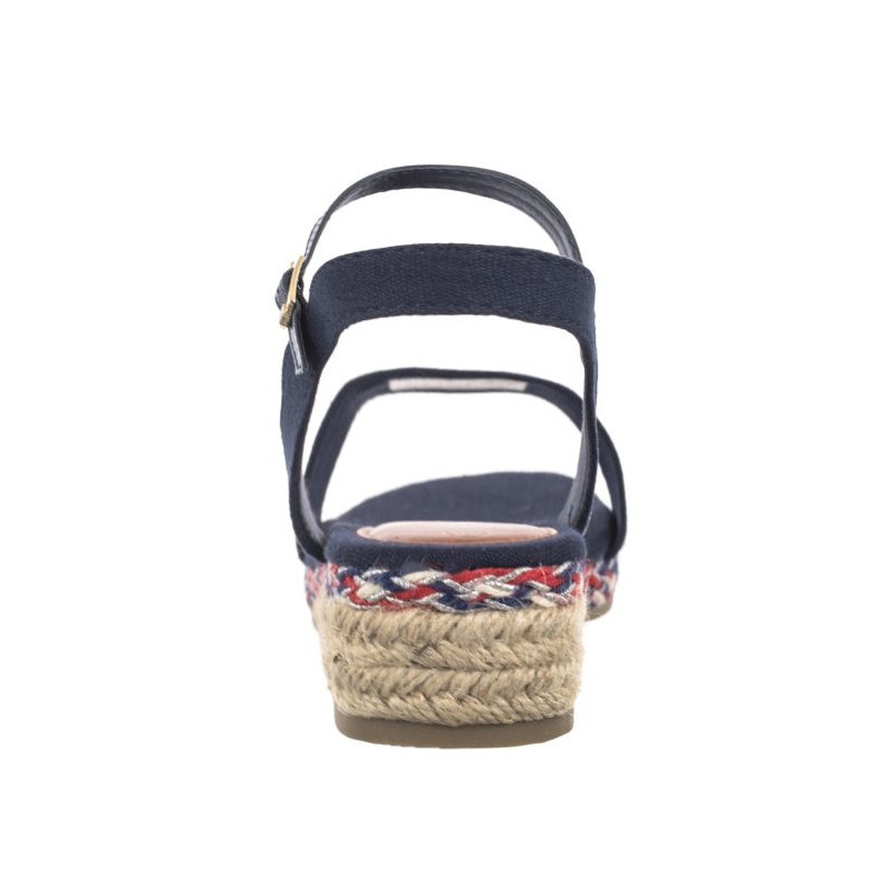 Tommy Hilfiger Rope Wedge Sandal T3A7-33283-1703 800 Blue (TH1077-a) batai