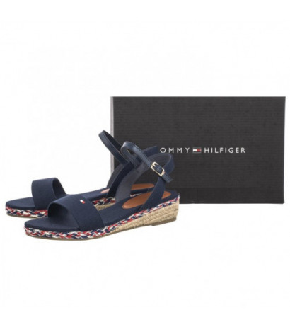 Tommy Hilfiger Rope Wedge Sandal T3A7-33283-1703 800 Blue (TH1077-a) batai